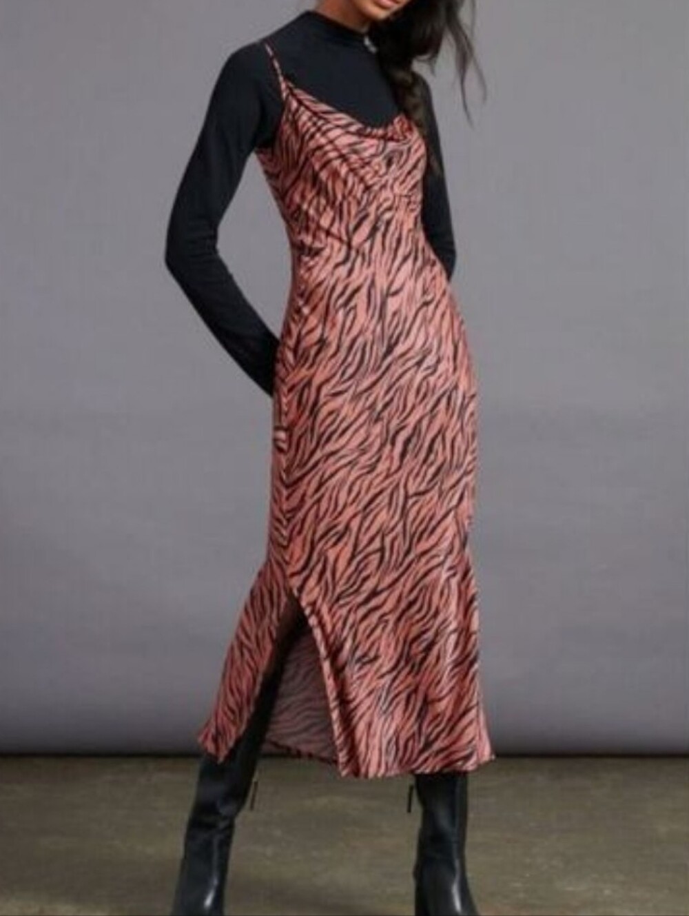 Anthropolpgie Elyse Bias Slip Midi Dress